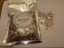Load image into Gallery viewer, Soft Rose Gold Shard Glitter