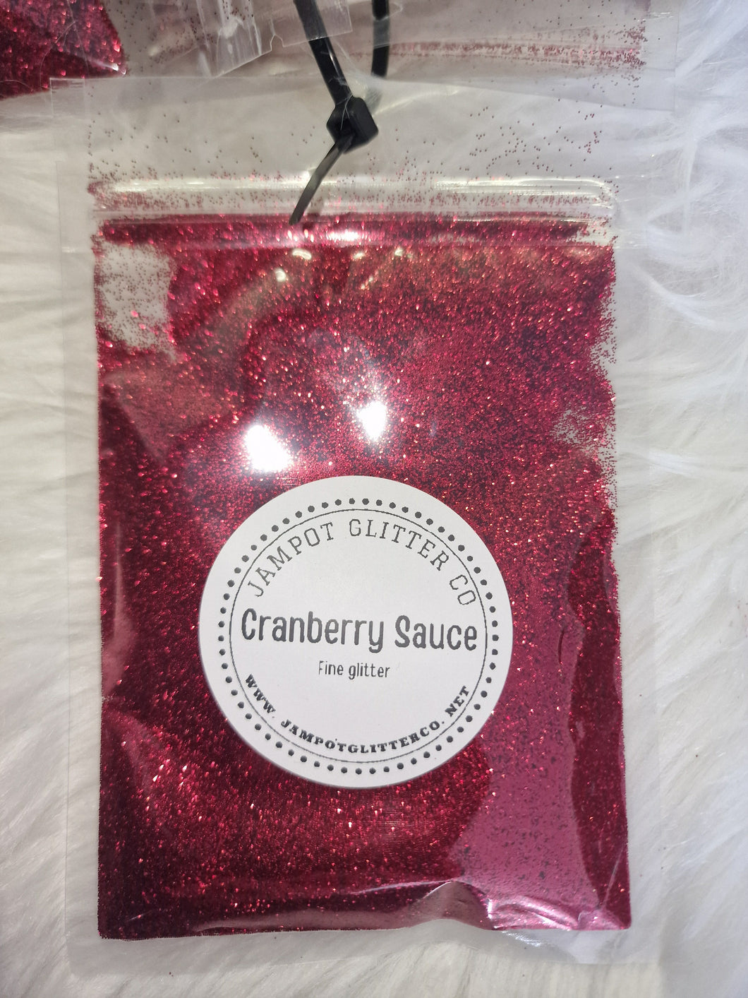 Cranberry sauce fine glitter