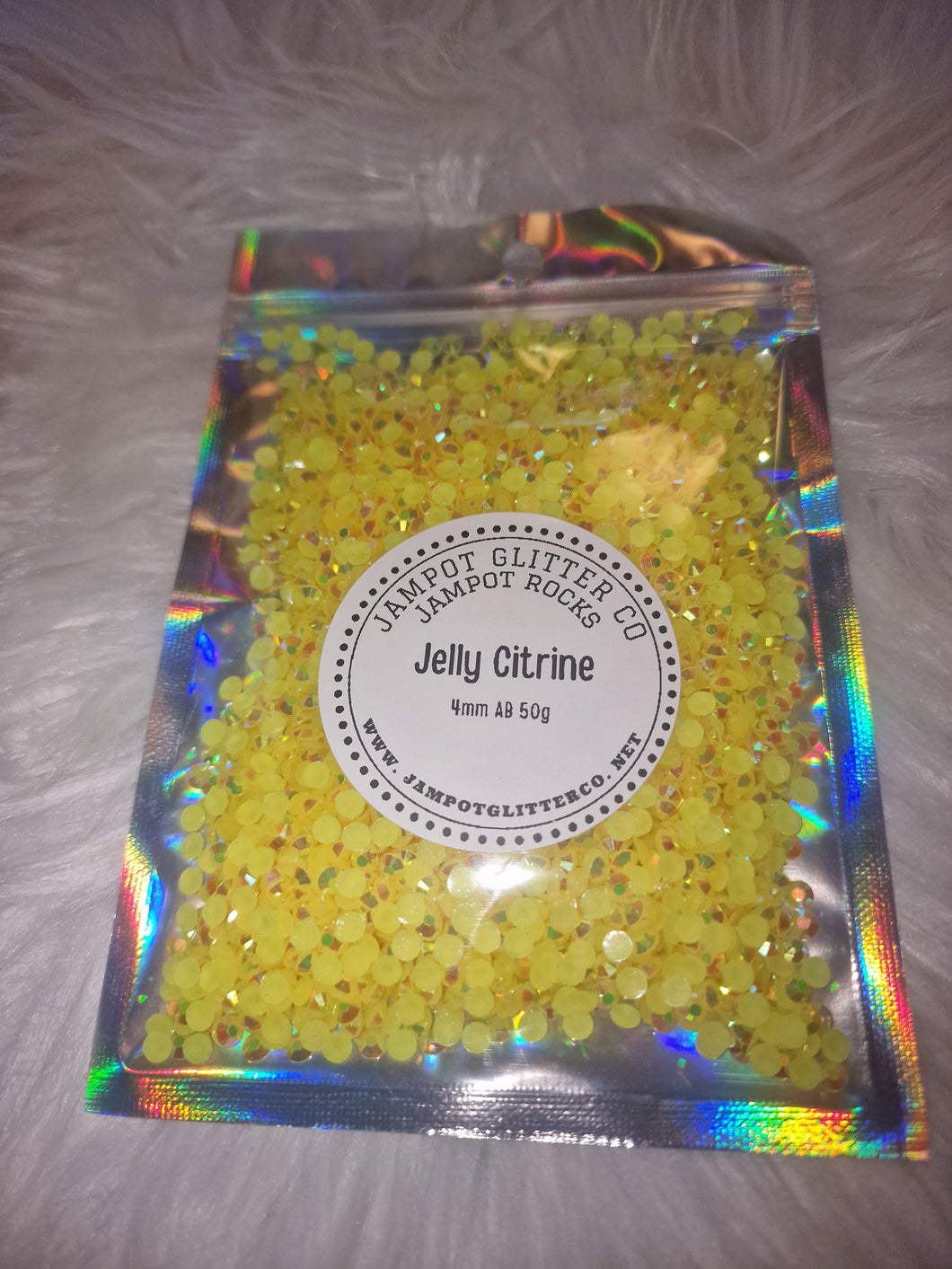 Jelly Citrine 4mm 50g bag