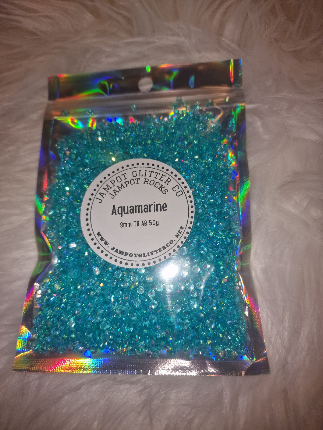 Aquamarine 3mm 50g bag