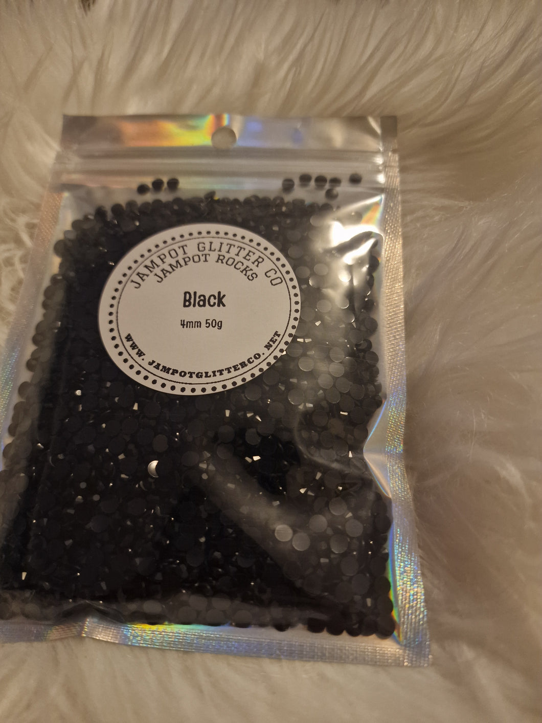 Black 4mm 50g bag