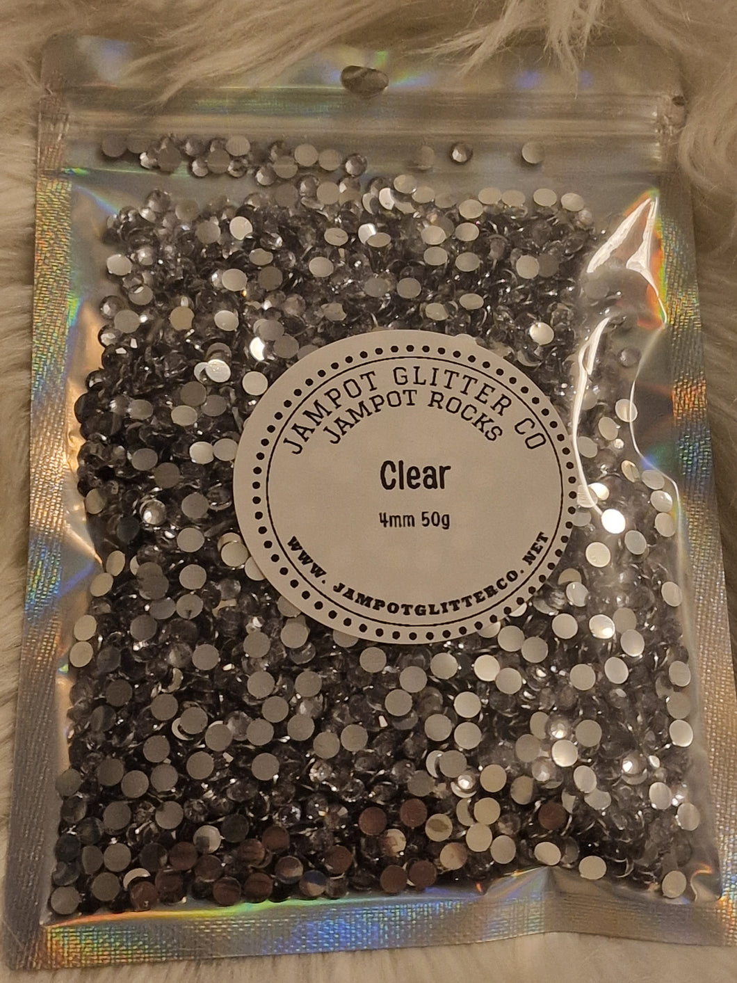 Clear 4mm 50g bag