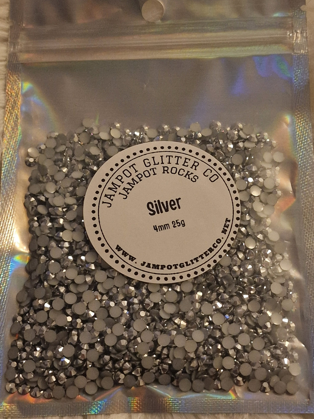 Silver 4mm 25g bag