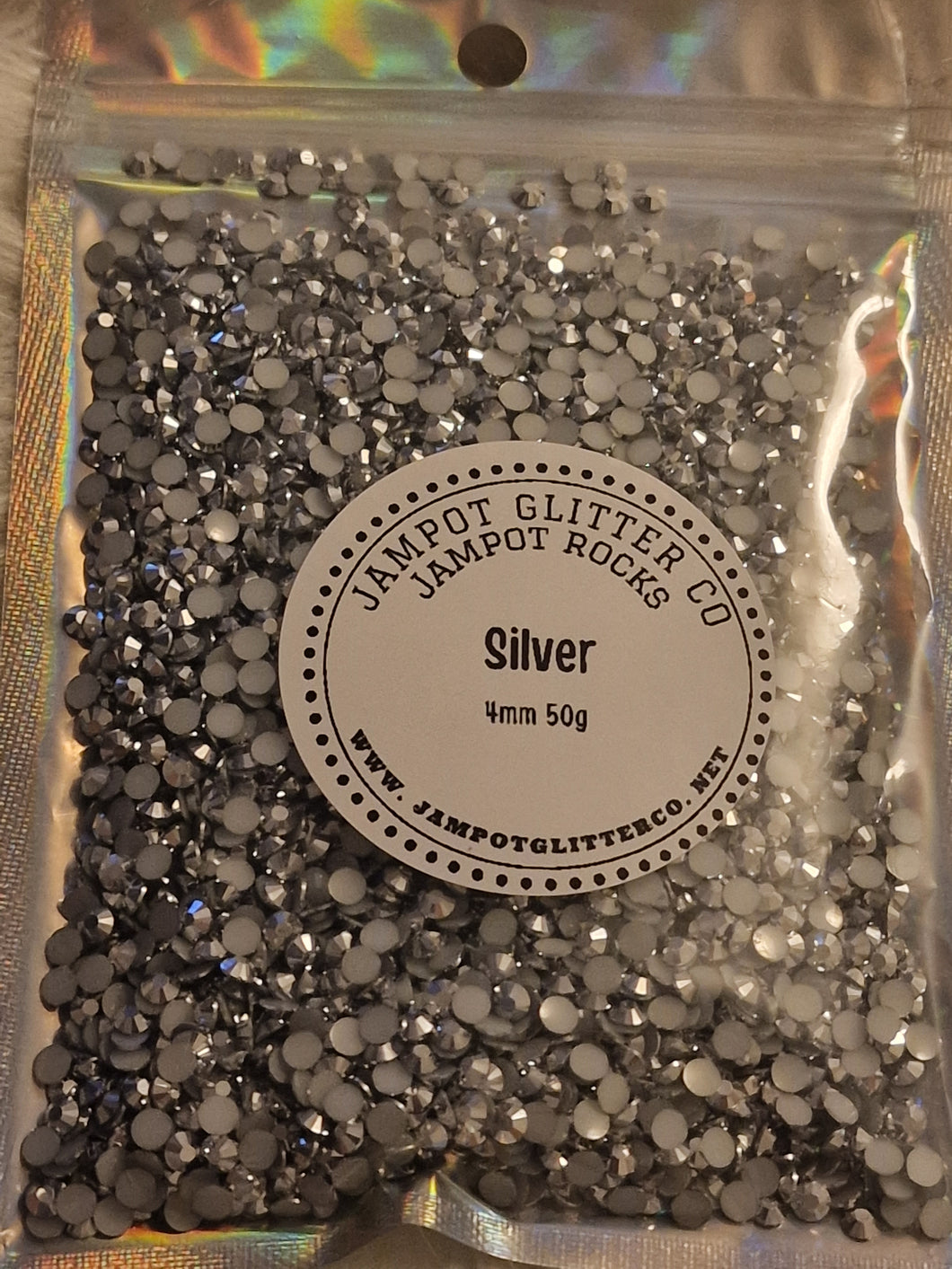 Silver 4mm 50g bag