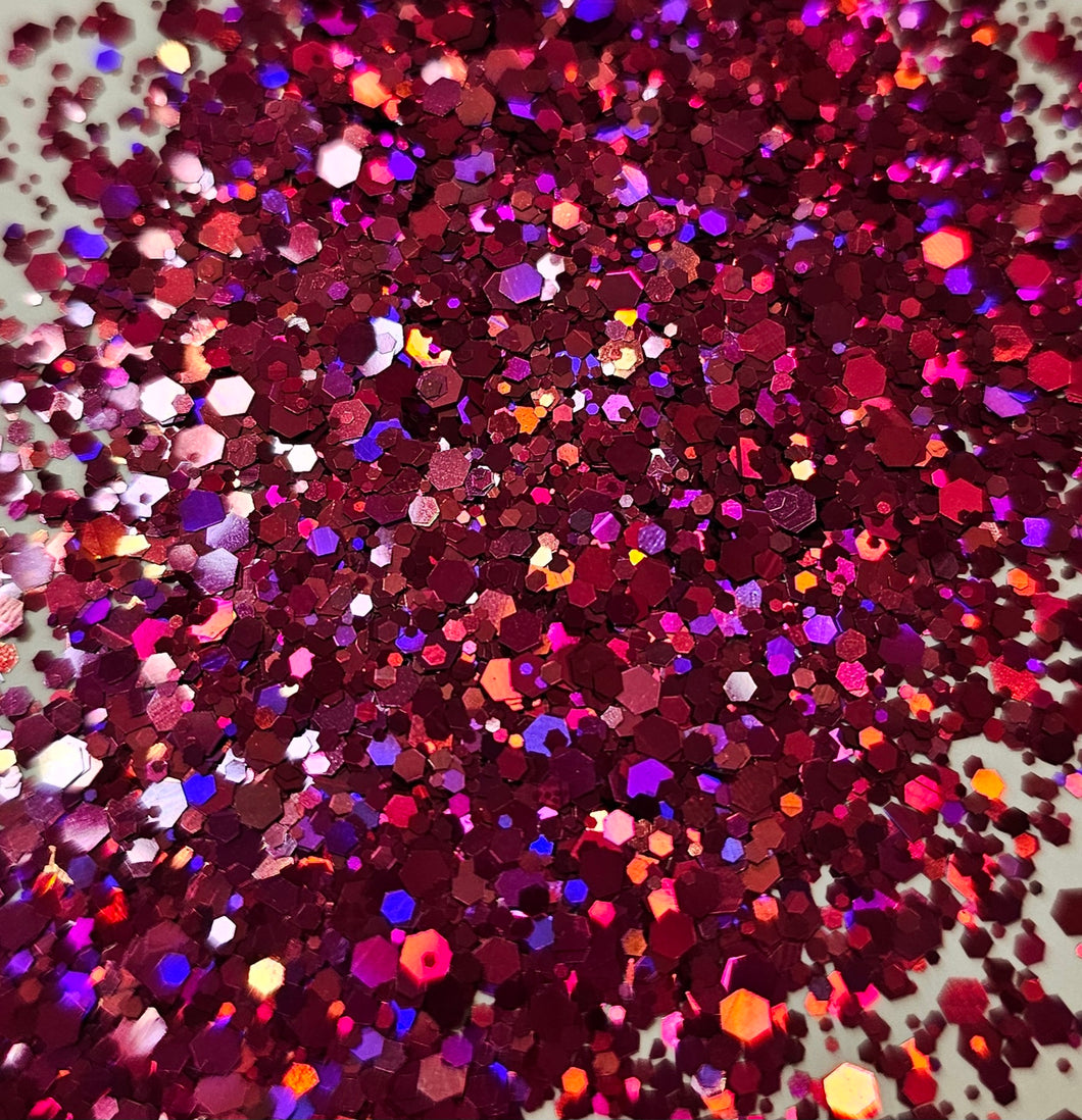 Berry good Berry nice holographic chunky mix glitter