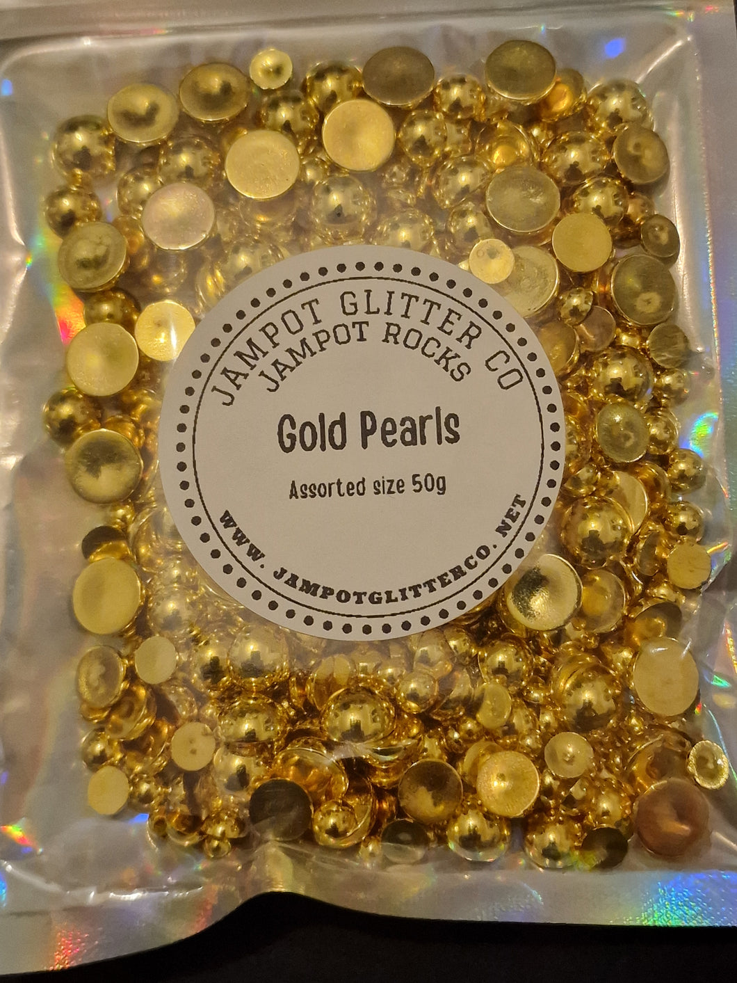 Gold Pearls assorted sizes