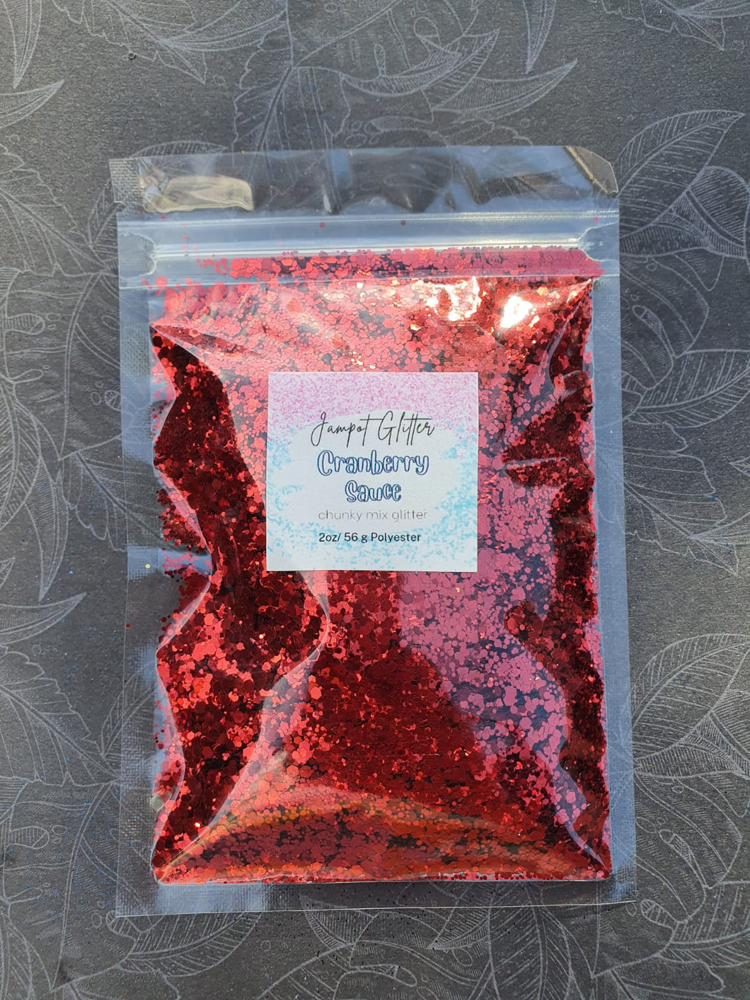 Cranberry Sauce Chunky Mix Glitter